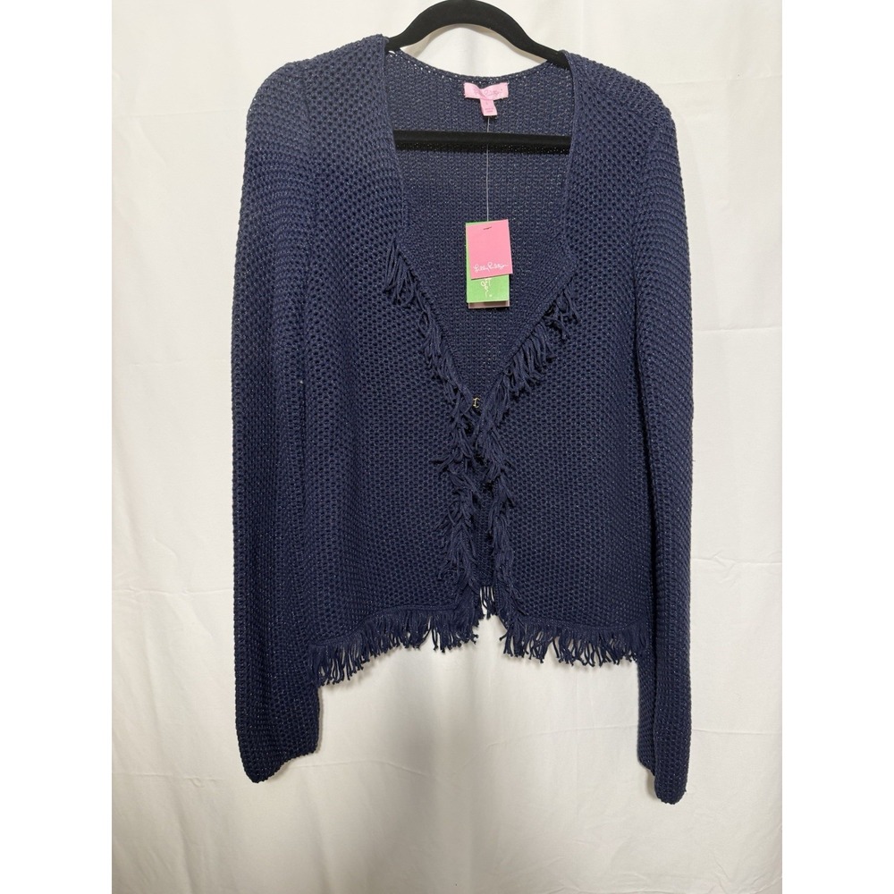 Lilly Pulitzer Navy Sweater Size L  Sku 0149